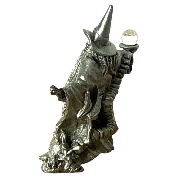 Spoontiques Pewter Wizard Figurine Fantasy Collectible Sculpture USA - Picture 5 of 7